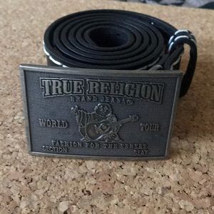 True Religion Oversized Buckle Belt